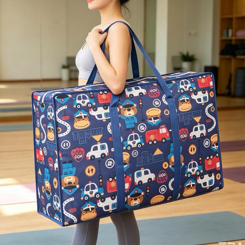 Clearance Sale at a Loss】Luggage Bag Oxford Cloth Moving Bag Extra Large Thickened Tote Snakeskin Non-Woven Storage Packing Bag Clearance Sale at a Loss】Luggage Bag Oxford Cloth Moving Bag Extra Large Thickened Tote Snakeskin Non-Woven Storage Packing Bag