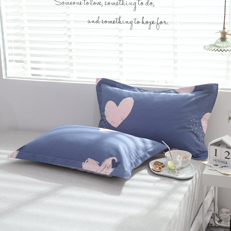 Gối bông đơn cotton đôi hoạt hình gối sinh viên gối ký túc xá bộ 48x74cm một cặp - Gối trường hợp gối lông ngỗng