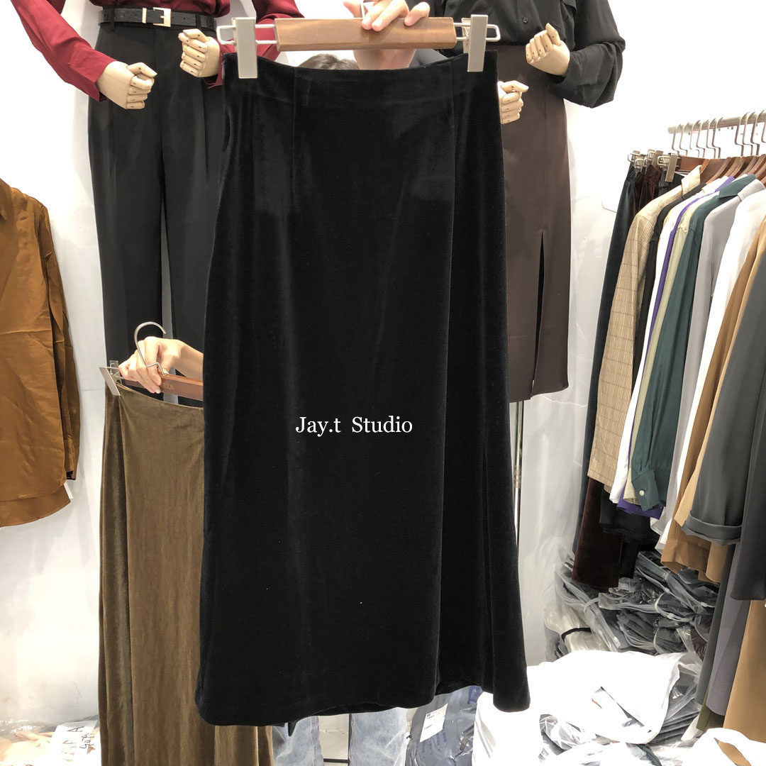 Sotmaze New Han Edition Han Version Slim and Velvet Half Skirts 9333#
