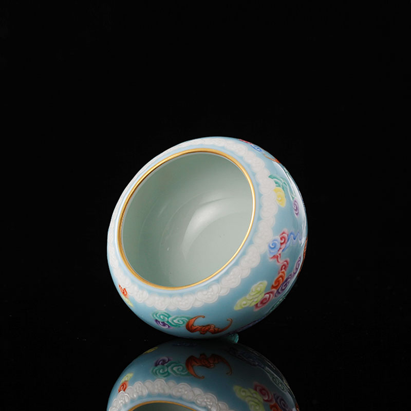 Most treasure porcelain collection level the azure glaze Lin JiTianShui meng, jingdezhen up tea to wash to the writing brush washer water jar pot