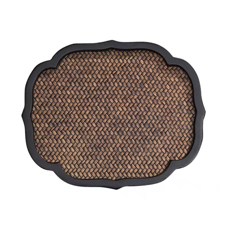 Treasure porcelain Lin practical tea tray drawer bamboo tea tray household contracted a rectangle heavy bamboo bamboo tea tray storage tea tray