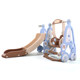 Children's indoor slide children's indoor household small baby car slide swing combination heightened and lengthened amusement park toys