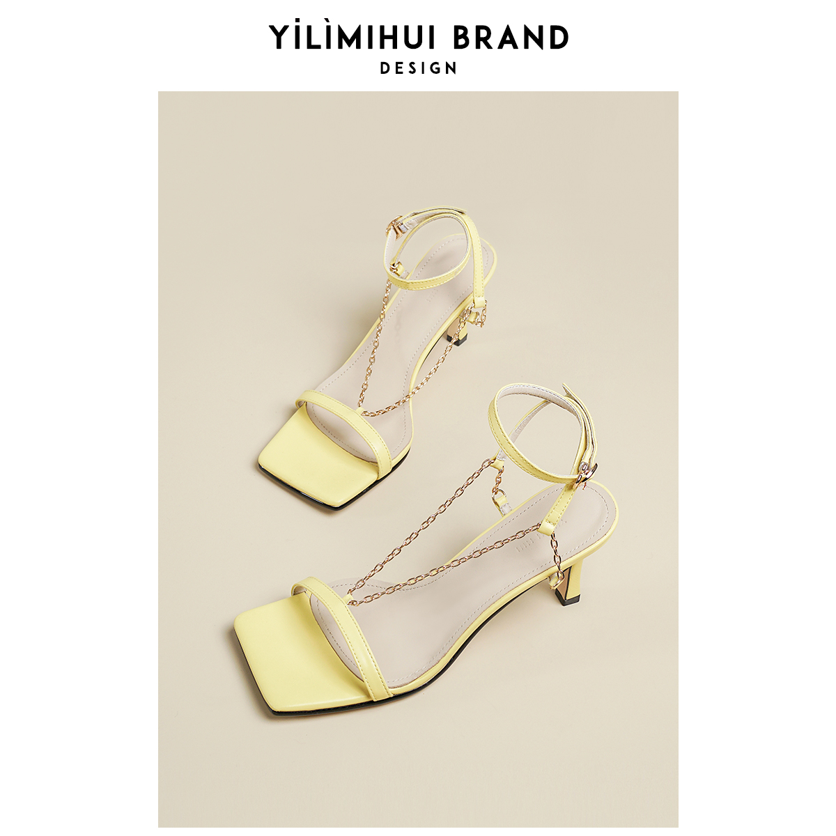(mid-time limited-time flattering non-quality issue no refund) lined with sandal women fine heel high heel shoes