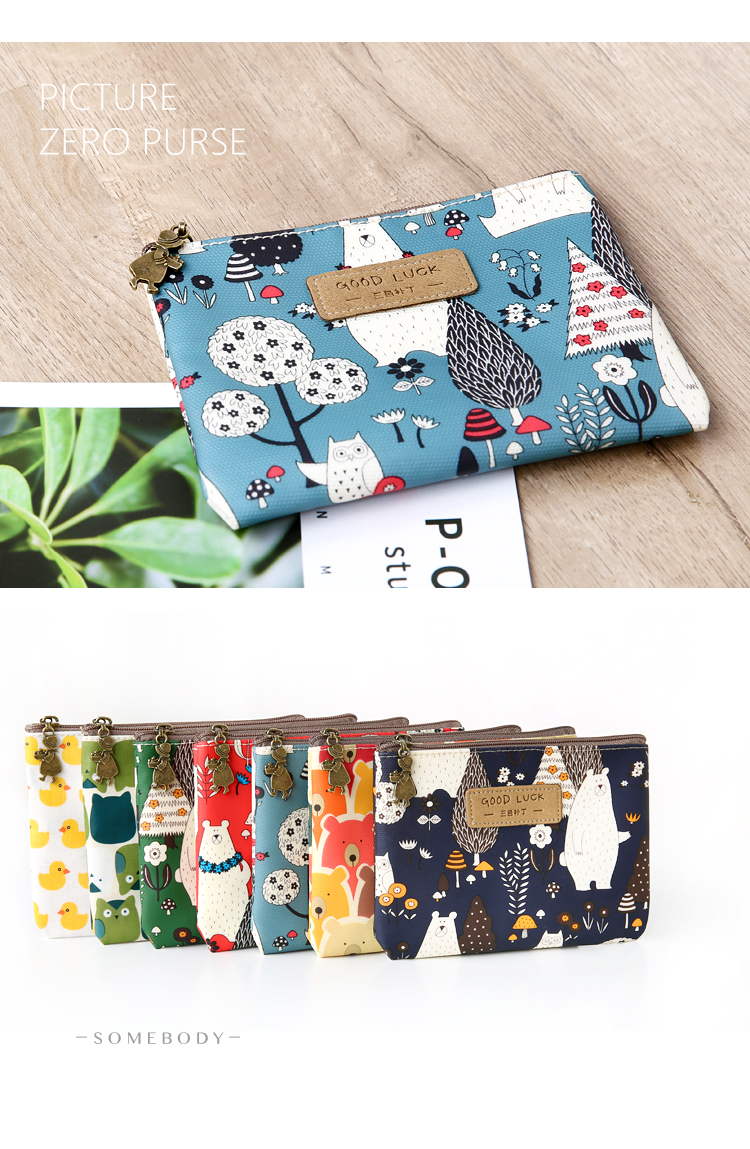Tri-color patch ví nhỏ tươi nữ mini dễ thương Hàn Quốc ví nhỏ sáng tạo túi xu sinh viên - Ví tiền ví nam hàng hiệu