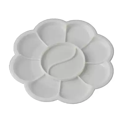 Xue'ao palette 10 grid plastic palette small palette palette palette box gouache pigment 13CM