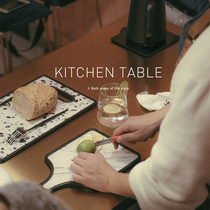 And Home Day Nordic Wind Black and White minimalist marble Double-sided Fruits Vegetable Chopping Boards Bread trays