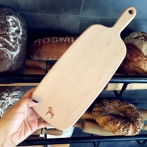 No Lacquered Beech Wood Handle Day Type Rectangular with hole Wall-mounted Wall Tray Fruit Bread Tray Lower Afternoon Tea Small Tea Tray