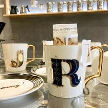 Light Extravaganza Nordic Wind Nets Red Creativity Personality Trends English Letter Bone Porcelain Taumak Water Cup Phnom Penh Coffee Lovers
