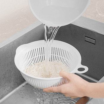 Rice washing artifacts for washing rice and drainage pots in kitchen plastic vegetable wash basin