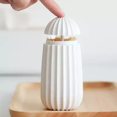 Toothpick box automatically pops up personalized creative high-end household cotton stick Toothpick tube Nordic ins press toothpick bucket