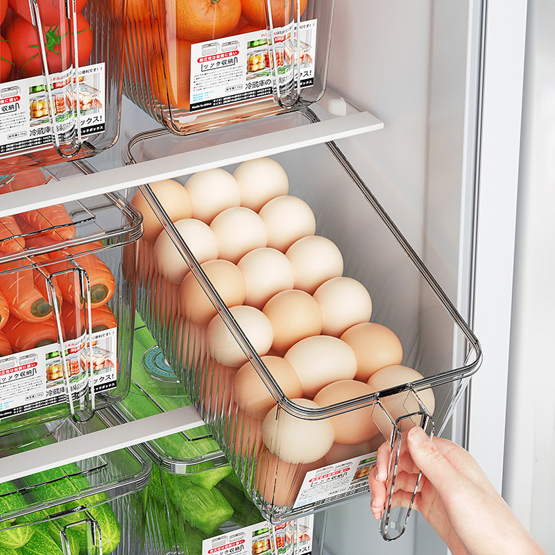 Egg Storage Box for Refrigerator, Large Capacity Transparent Egg Box, Egg Storage Box, Organizer Box, Storage Box