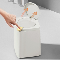Trash can living room with cover bedroom light lavish home toilet toilet kitchen large number of capacity wastepaper cylinder press type