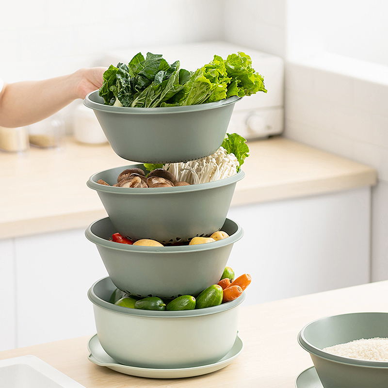 Drain Basket Basin Wash Vegetable Vegetable Hot Pot Parquet Drain Basket Domestic Vegetable Basket Wash and Multi-function Kitchen Shower basket