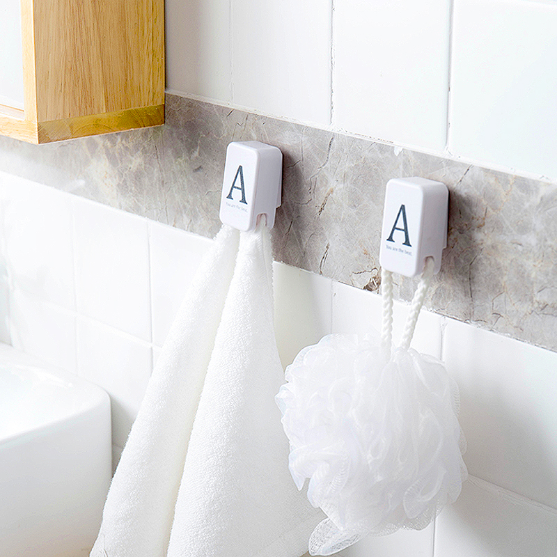 Towel Containing shower Bathroom Makeup Room Creative Strong Adhesive Free to punch Kitchen Wash in kitchen Face Towel Clips Sloppy Trowel Hook