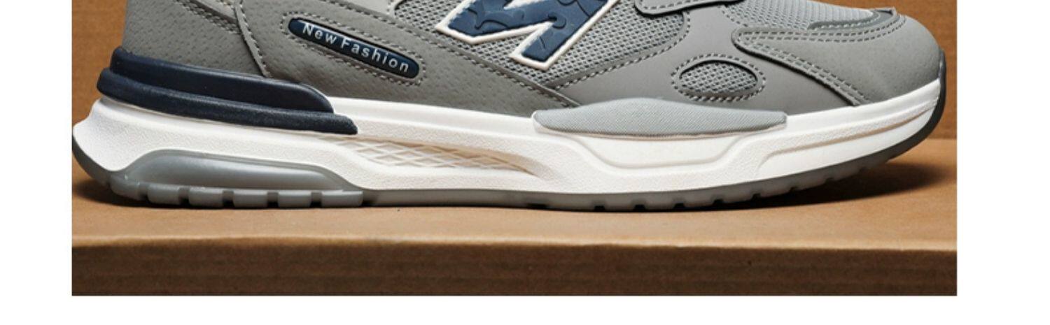 Папа обувь 男鞋2024新款春季透气网面防臭运动休闲跑步增高老爹潮牌劳保潮鞋