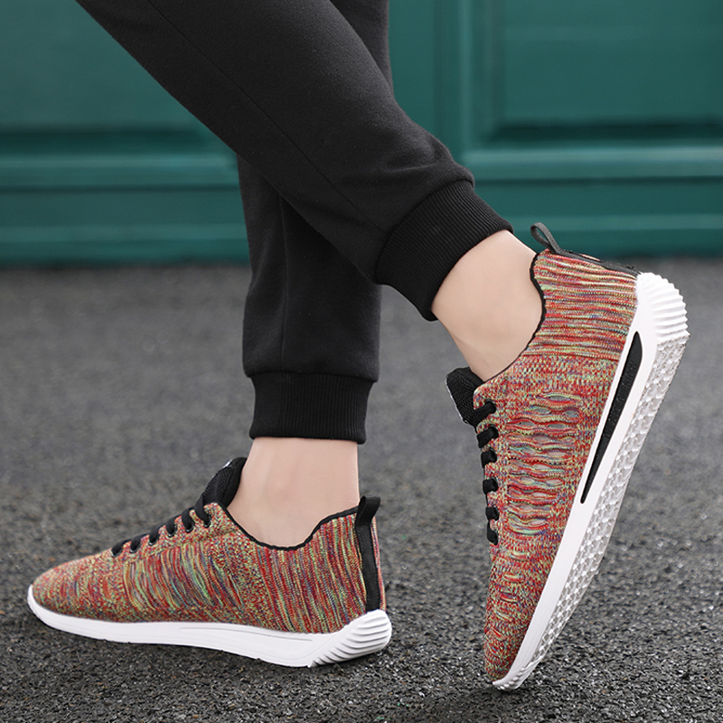 2022 new men's shoes breathable trendy 100 lap Aganboard shoes net face Summer sports casual running cloth shoe boomer shoes