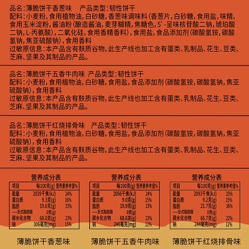 比比赞 Хрустящее печенье много покраснело маленькая упаковка хрустящая массовая повседневная кулинарная закуски с закусками с закусками