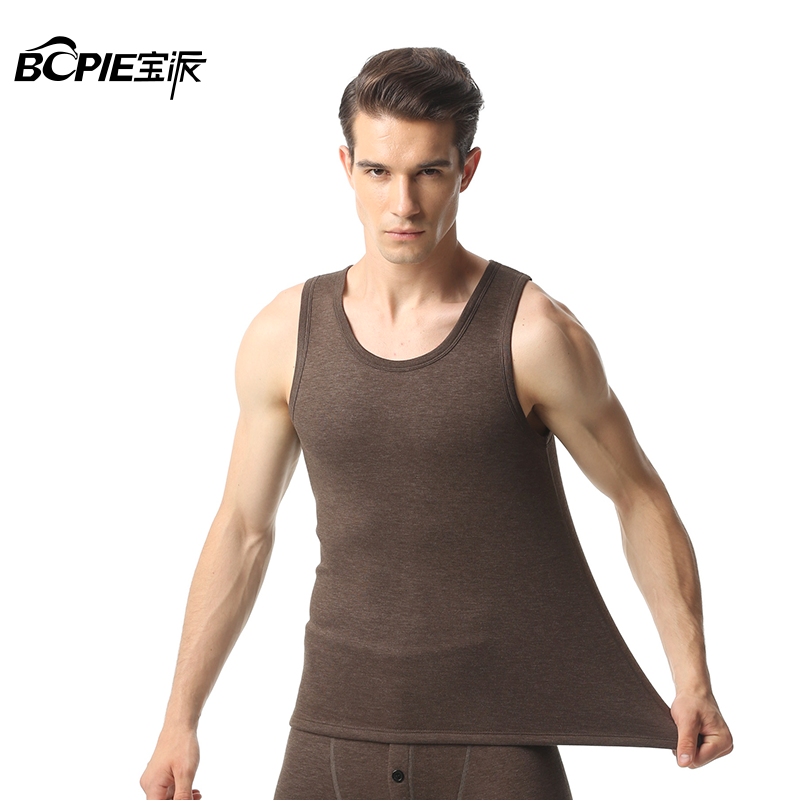 Mens ấm đàn ông áo cộng với chiếc áo sơ mi dưới nhung lót dày áo khoác cơ thể cộng với nhung vest mặc mùa thu và mùa đông.