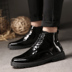 Giày nam mùa đông 2018 mới của Anh đa năng cao giúp giày thường xu hướng giày nam Martin boot nam đế xuồng giày lining cầu lông Giày ống