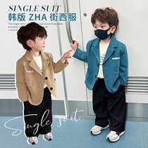 Boys suit jacket Chauchai Chauchai Chauchai Choe Choo-style boys baby boy Leisure West clothes Childrens foreign air blouses