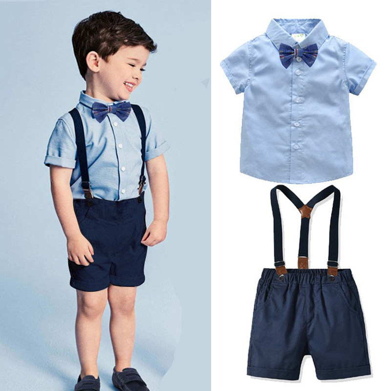 1 year old dress Male baby Summer 2 Kindergarten Host Little suit 3 Birthday Boy Gentleman Cuddling Bag Pants Suit 4
