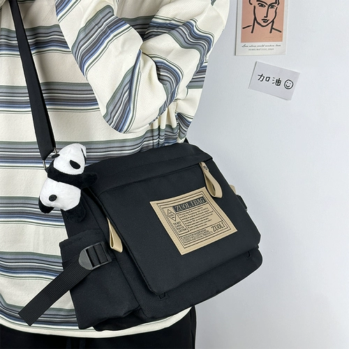 Японская ретро брендовая сумка на одно плечо на ремне, вместительный и большой рюкзак, сумка через плечо, подходит для студента