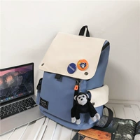 Синий с белым [молния] + 2 значка бесплатно + орангутан