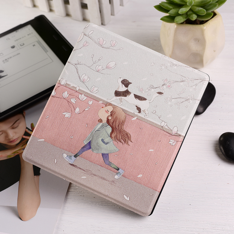 Amazon kindle eBook bảo vệ tay áo kindle Oasis2 phần 2017 bộ thế hệ thứ hai 7-inch 2399 nhân dân tệ cw24wi thiết kế Oasis eBook mỏng bao da Wake mỏng - Phụ kiện sách điện tử ốp lưng ipad pro 12.9 inch 2020