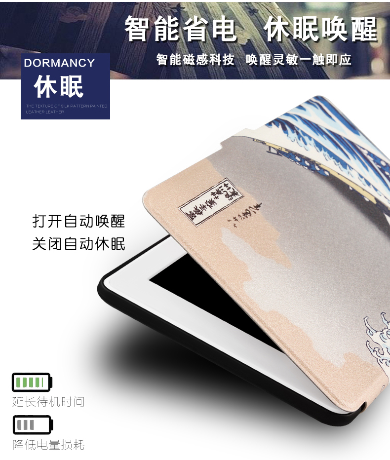 Amazon kindle eBook bảo vệ tay áo kindle Oasis2 phần 2017 bộ thế hệ thứ hai 7-inch 2399 nhân dân tệ cw24wi thiết kế Oasis eBook mỏng bao da Wake mỏng - Phụ kiện sách điện tử ốp lưng ipad pro 12.9 inch 2020