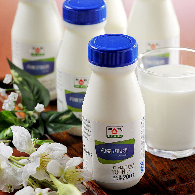 And RunDenmark-style yogurt 6x200g no additive flavor yoghurt-specific full milk protein taste