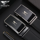 Septwolves, мужской ремень, пряжка, высококлассные кожаные штаны, из натуральной кожи, воловья кожа