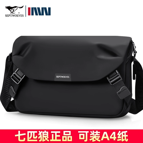 Septwolves, мужская сумка через плечо, сумка на одно плечо, портативная небольшая сумка, рюкзак