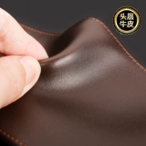 Septwolves, мужской бумажник, короткий кошелек, кожаный картхолдер, из натуральной кожи, воловья кожа