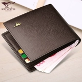 Septwolves, мужской бумажник, из натуральной кожи, коллекция 2023, подарок на день рождения