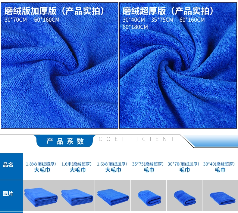 Khăn lau xe ô tô microfiber lint lớn thấm ướt khăn lau xe rửa vải cung cấp 60 160 - Sản phẩm làm sạch xe