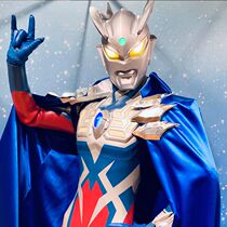 Wearable headgear Tiga helmet cosplay luminous infinite zero mask children funny spoof wearable