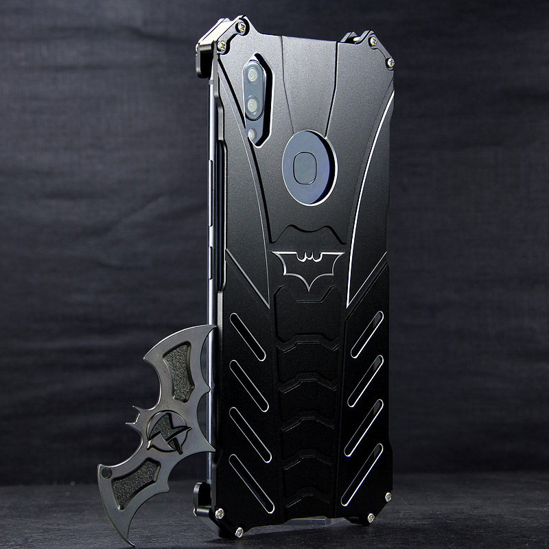 R-Just Batman Shockproof Aluminum Shell Metal Case with Custom Batarang Stent for vivo NEX S & vivo NEX A