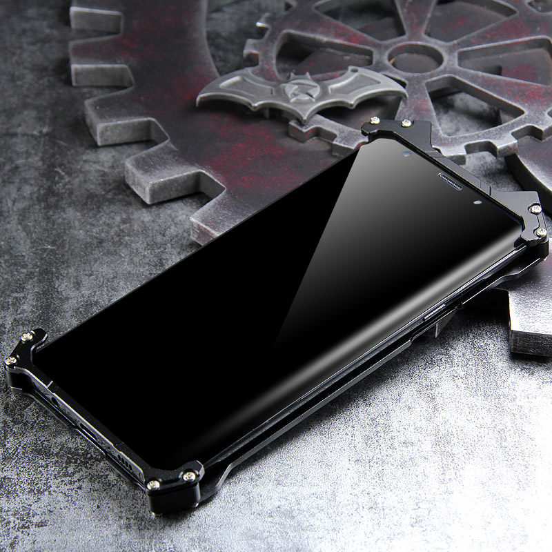 R-Just Batman Shockproof Aluminum Shell Metal Case with Custom Batarang Stent for Samsung Galaxy Note 9