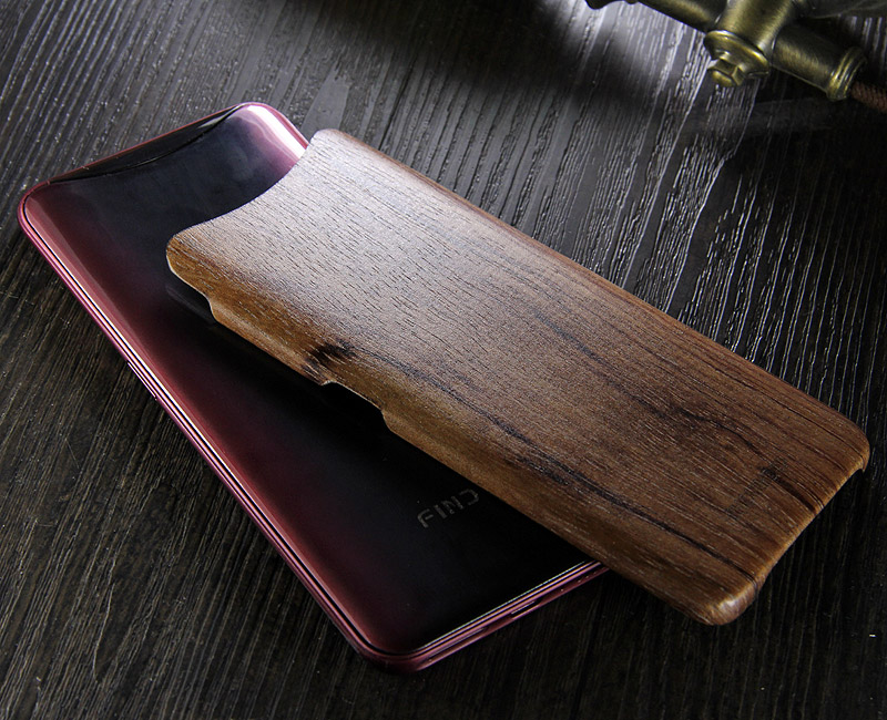 SHOWKOO Kevlar Natural Wood Ultra Slim Case Cover for OPPO Find X