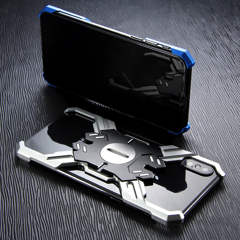 Kylin Armor Heroes Bracket Aluminum Metal Shell Case Cover for Apple iPhone XS Max & iPhone XR & iPhone XS & iPhone X