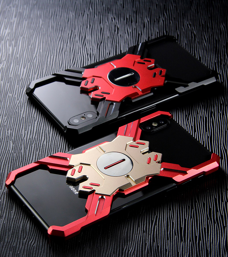 Kylin Armor Heroes Bracket Aluminum Metal Shell Case Cover for Apple iPhone XS Max & iPhone XR & iPhone XS & iPhone X