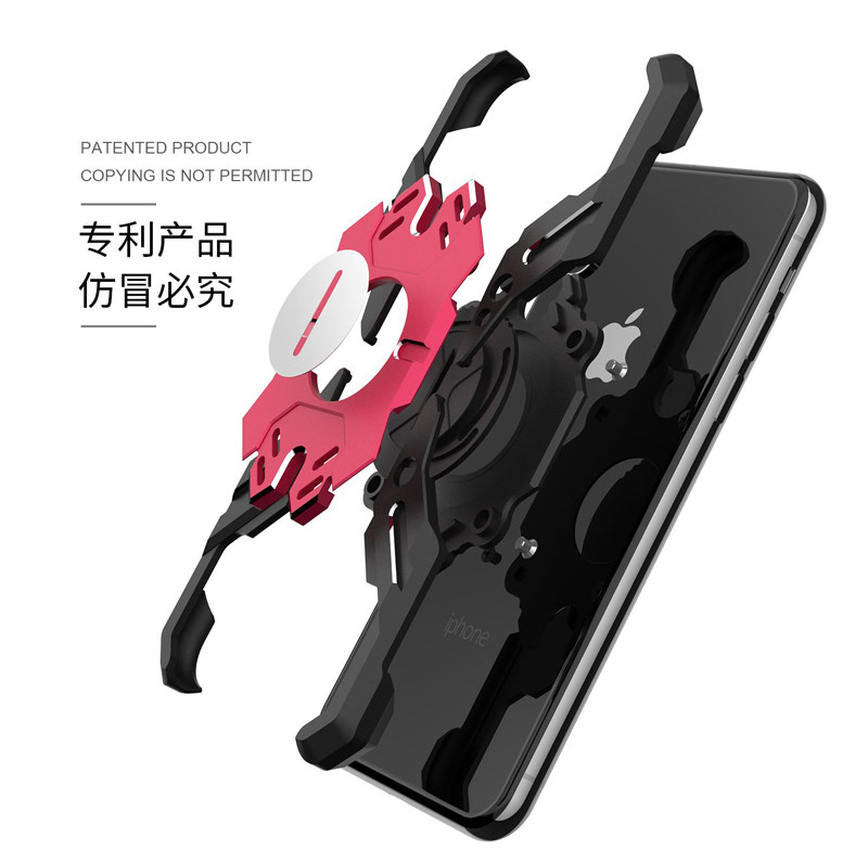 Kylin Armor Heroes Bracket Aluminum Metal Shell Case Cover for Apple iPhone XS Max & iPhone XR & iPhone XS & iPhone X