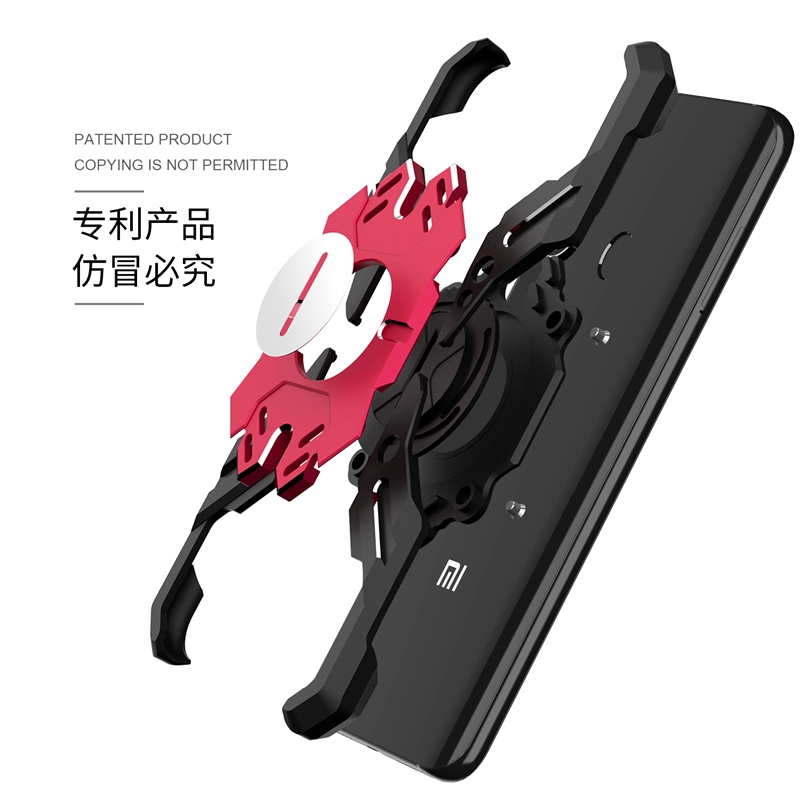 Kylin Armor Heroes Bracket Aluminum Metal Shell Case Cover for Xiaomi Mi 8 Explorer & Xiaomi Mi 8