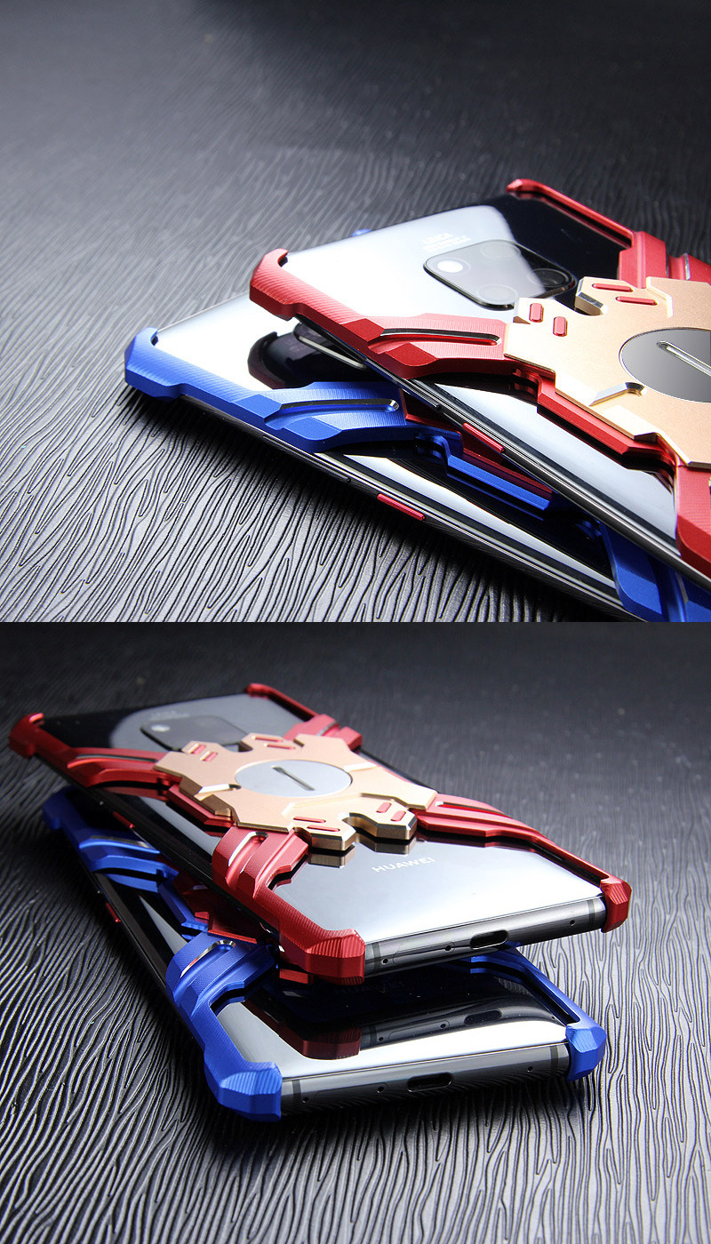 Kylin Armor Heroes Bracket Aluminum Metal Shell Case Cover for Huawei Mate 20 Pro & Huawei Mate 20