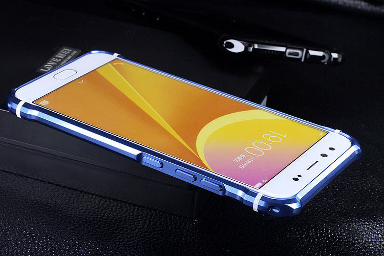 iy Rainbow Aluminum Metal Bumper Dazzle PC Back Cover Case for vivo X9s & vivo X9s Plus