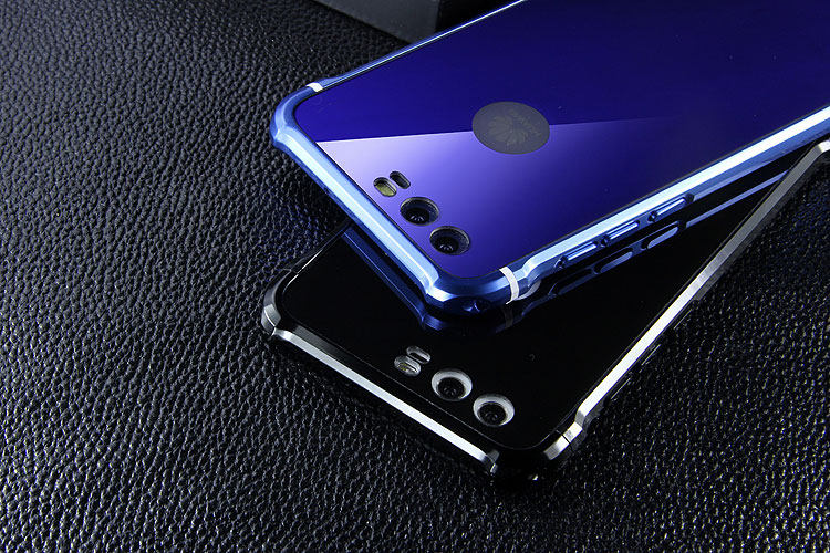 iy Rainbow Aluminum Metal Bumper Dazzle PC Back Cover Case for Huawei P10 Plus & Huawei P10