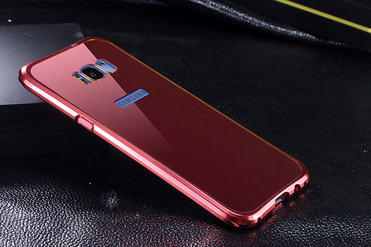 iy Rainbow Aluminum Metal Bumper Dazzle PC Back Cover Case for Samsung Galaxy S8 Plus & Galaxy S8