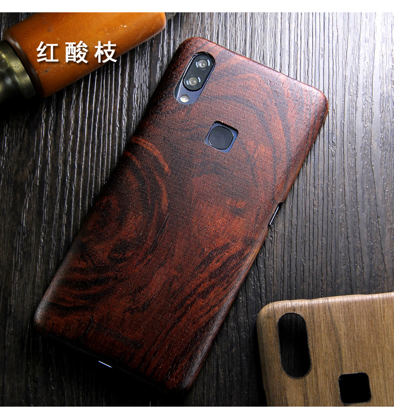 SHOWKOO Kevlar Natural Wood Ultra Slim Case Cover for vivo NEX S & vivo NEX A