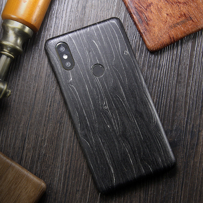 SHOWKOO Kevlar Natural Wood Ultra Slim Case Cover for Xiaomi Mi MIX 2S