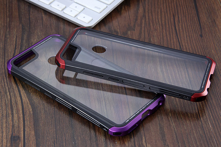 Luphie Nunchaku Airframe Metal Frame Air Barrier Tempered Glass Back Case Cover for Xiaomi Mi 5X / Xiaomi Mi A1